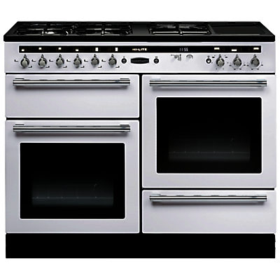 Rangemaster Hi-LITE 110 Dual Fuel Range Cooker White